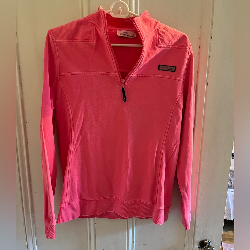 Vineyard vines neon pink pullover